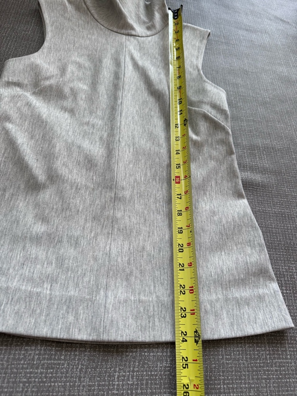 COS Women’s Sleeveless Turtleneck Top Size 2 Light Gray Stretch Minimalist - Picture 7 of 9